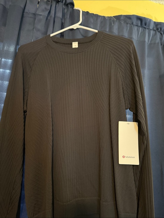 lululemon athletica Tops - NWT - Lululemon Black Ribbed Rest Less Pullover - S12